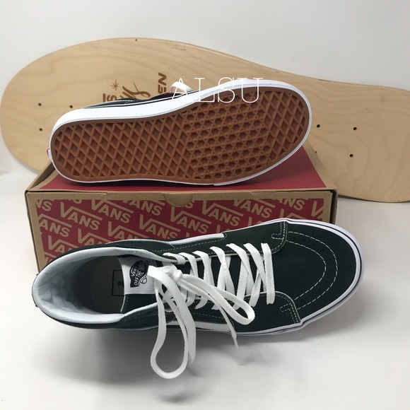 VANS SK8-HI Scarab True White Suede W AUTHENTIC - Picture 2 of 8